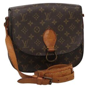 Authentic LOUIS VUITTON Monogram Saint Cloud GM Shoulder Bag M51242 LV